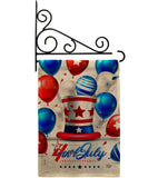 Independence Ballooon - Fourth of July Americana Vertical Impressions Decorative Flags HG192631 Made In USA