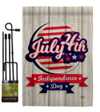 Independence Freedom - Fourth of July Americana Vertical Impressions Decorative Flags HG192633 Made In USA