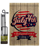 Independence Freedom - Fourth of July Americana Vertical Impressions Decorative Flags HG192633 Made In USA