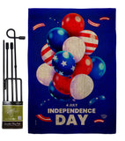 Ballons of Independence - Fourth of July Americana Vertical Impressions Decorative Flags HG192640 Made In USA