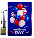 Ballons of Independence - Fourth of July Americana Vertical Impressions Decorative Flags HG192640 Made In USA