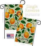 Welcome Lemon - Fruits Food Vertical Impressions Decorative Flags HG120256 Made In USA