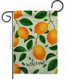 Welcome Lemon - Fruits Food Vertical Impressions Decorative Flags HG120256 Made In USA