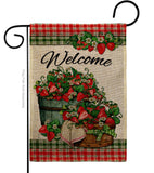 Sweet Srawberries - Fruits Food Vertical Impressions Decorative Flags HG130381 Made In USA