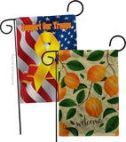 Welcome Lemon - Fruits Food Vertical Impressions Decorative Flags HG120256 Made In USA