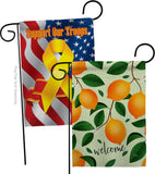 Welcome Lemon - Fruits Food Vertical Impressions Decorative Flags HG120256 Made In USA