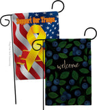 Welcome Blueberrie - Fruits Food Vertical Impressions Decorative Flags HG120257 Made In USA