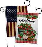 Sweet Srawberries - Fruits Food Vertical Impressions Decorative Flags HG130381 Made In USA