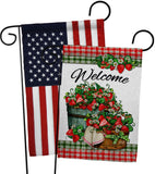 Sweet Srawberries - Fruits Food Vertical Impressions Decorative Flags HG130381 Made In USA