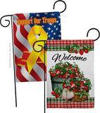 Sweet Srawberries - Fruits Food Vertical Impressions Decorative Flags HG130381 Made In USA