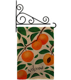 Welcome Apricot - Fruits Food Vertical Impressions Decorative Flags HG120254 Made In USA