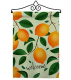 Welcome Lemon - Fruits Food Vertical Impressions Decorative Flags HG120256 Made In USA