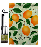 Welcome Lemon - Fruits Food Vertical Impressions Decorative Flags HG120256 Made In USA