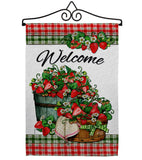 Sweet Srawberries - Fruits Food Vertical Impressions Decorative Flags HG130381 Made In USA