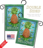 Welcome Pineapple - Fruits Food Vertical Impressions Decorative Flags HG117036 Made In USA