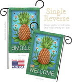 Welcome Pineapple - Fruits Food Vertical Impressions Decorative Flags HG117036 Made In USA