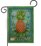 Welcome Pineapple - Fruits Food Vertical Impressions Decorative Flags HG117036 Made In USA