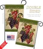 Red & Purple Grapes - Fruits Food Vertical Impressions Decorative Flags HG117041 Made In USA