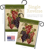 Red & Purple Grapes - Fruits Food Vertical Impressions Decorative Flags HG117041 Made In USA