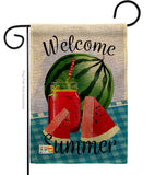 Watermelon Summer - Fruits Food Vertical Impressions Decorative Flags HG137023 Made In USA
