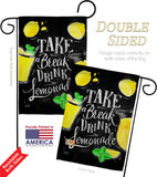 Take Break Lemonade - Fruits Food Vertical Impressions Decorative Flags HG137277 Made In USA