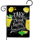 Take Break Lemonade - Fruits Food Vertical Impressions Decorative Flags HG137277 Made In USA