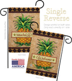 Welcome Pineapple - Fruits Food Vertical Impressions Decorative Flags HG191213 Made In USA