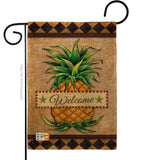 Welcome Pineapple - Fruits Food Vertical Impressions Decorative Flags HG191213 Made In USA