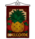 Welcome Pineapple - Fruits Food Vertical Impressions Decorative Flags HG117017 Imported