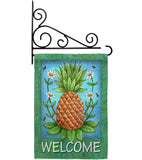 Welcome Pineapple - Fruits Food Vertical Impressions Decorative Flags HG117036 Made In USA