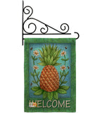 Welcome Pineapple - Fruits Food Vertical Impressions Decorative Flags HG117036 Made In USA