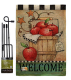 Apple Basket - Fruits Food Vertical Impressions Decorative Flags HG117039 Made In USA