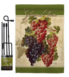 Red & Purple Grapes - Fruits Food Vertical Impressions Decorative Flags HG117041 Made In USA