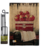 Ruby Red Country Apple - Fruits Food Vertical Impressions Decorative Flags HG117046 Made In USA