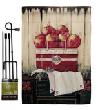 Ruby Red Country Apple - Fruits Food Vertical Impressions Decorative Flags HG117046 Made In USA