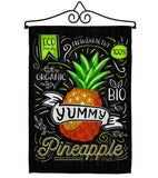 Pineapple Yummy - Fruits Food Vertical Impressions Decorative Flags HG117056 Made In USA