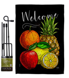 Fruit Party - Fruits Food Vertical Impressions Decorative Flags HG117067 Made In USA