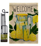 Refreshing Lemonade - Fruits Food Vertical Impressions Decorative Flags HG117080 Made In USA