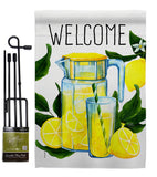 Refreshing Lemonade - Fruits Food Vertical Impressions Decorative Flags HG117080 Made In USA