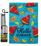 Summer Fruits - Fruits Food Vertical Impressions Decorative Flags HG117081 Made In USA