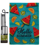 Summer Fruits - Fruits Food Vertical Impressions Decorative Flags HG117081 Made In USA