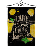 Take Break Lemonade - Fruits Food Vertical Impressions Decorative Flags HG137277 Made In USA