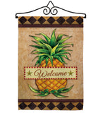 Welcome Pineapple - Fruits Food Vertical Impressions Decorative Flags HG191213 Made In USA