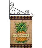 Welcome Pineapple - Fruits Food Vertical Impressions Decorative Flags HG191213 Made In USA