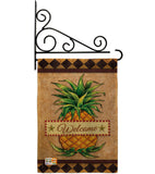 Welcome Pineapple - Fruits Food Vertical Impressions Decorative Flags HG191213 Made In USA