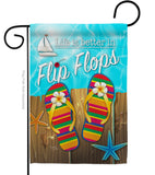 Better in Flip Flops - Fun In The Sun Summer Vertical Impressions Decorative Flags HG106003 Made In USA