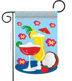 Cool Day - Fun In The Sun Summer Vertical Applique Decorative Flags HG106047