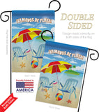 Vamonos de Playa - Fun In The Sun Summer Vertical Impressions Decorative Flags HG106057S Made In USA