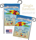 Vamonos de Playa - Fun In The Sun Summer Vertical Impressions Decorative Flags HG106057S Made In USA