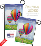 Balloon Festival - Fun In The Sun Summer Vertical Impressions Decorative Flags HG106058 Made In USA